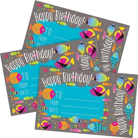 Barker Creek Kai Ola Happy Birthday Recognition Awards and Bookmarks, 90/Set, PK90 4173